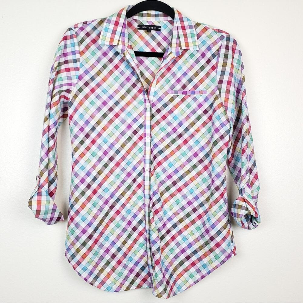 Lafayette 148 | Multi-Color Button Down Top - image 1